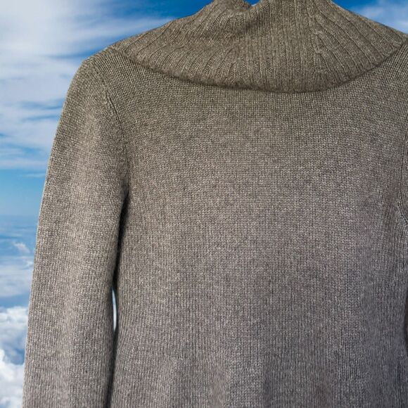 BRUNELLO CUCINELLI 100% Cashmere Womens Cardigan Size Small One Button Brown - Picture 10 of 10